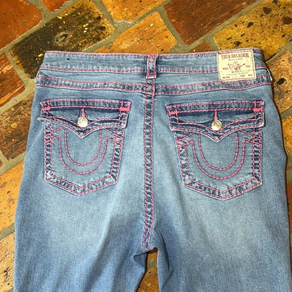 TRUE RELIGION JENNIE MID RISE SUPER T SKINNY JEAN size 34 - Picture 8 of 16